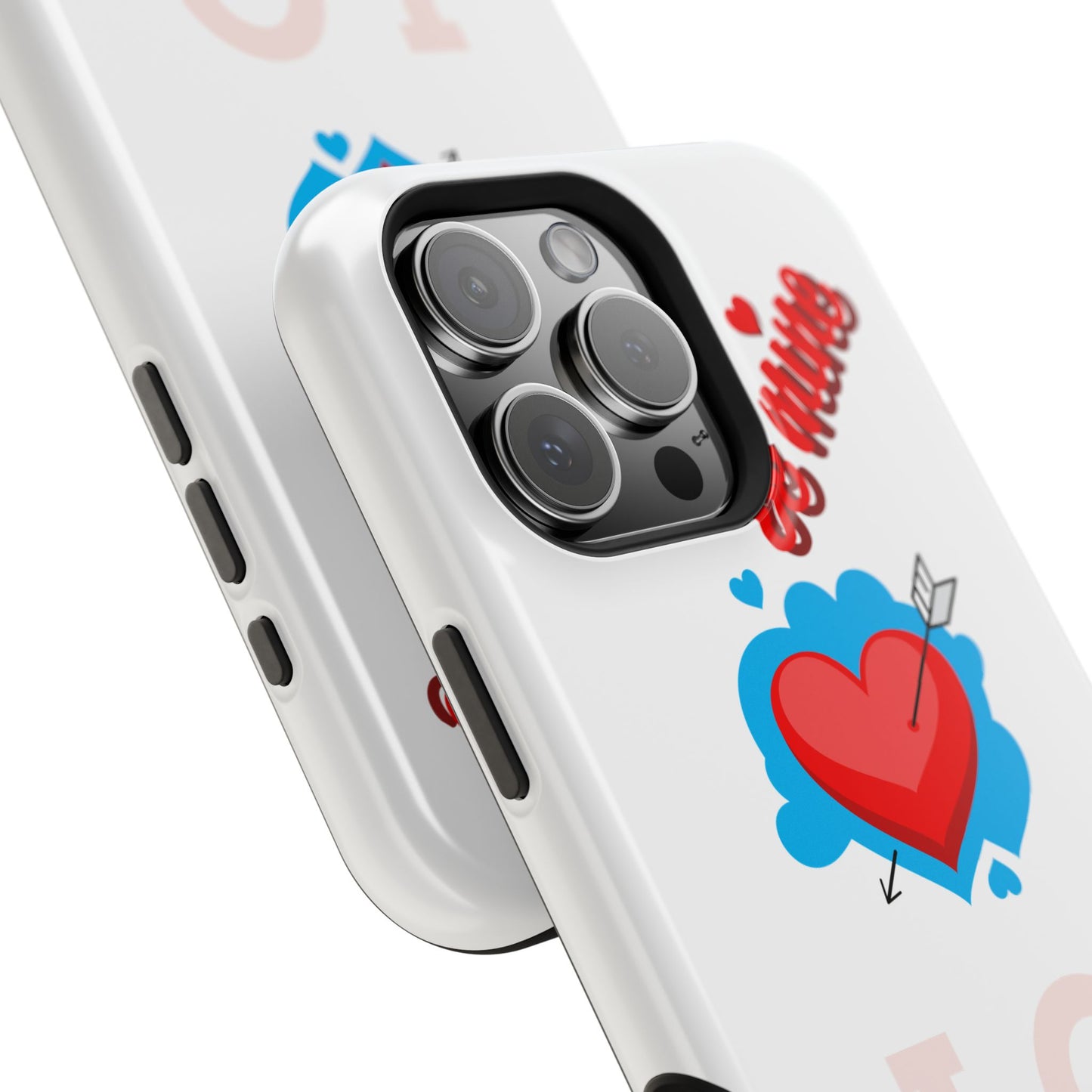 Phone Case — "Be Mine" Heart Love Magnetic Impact-Resistant Case