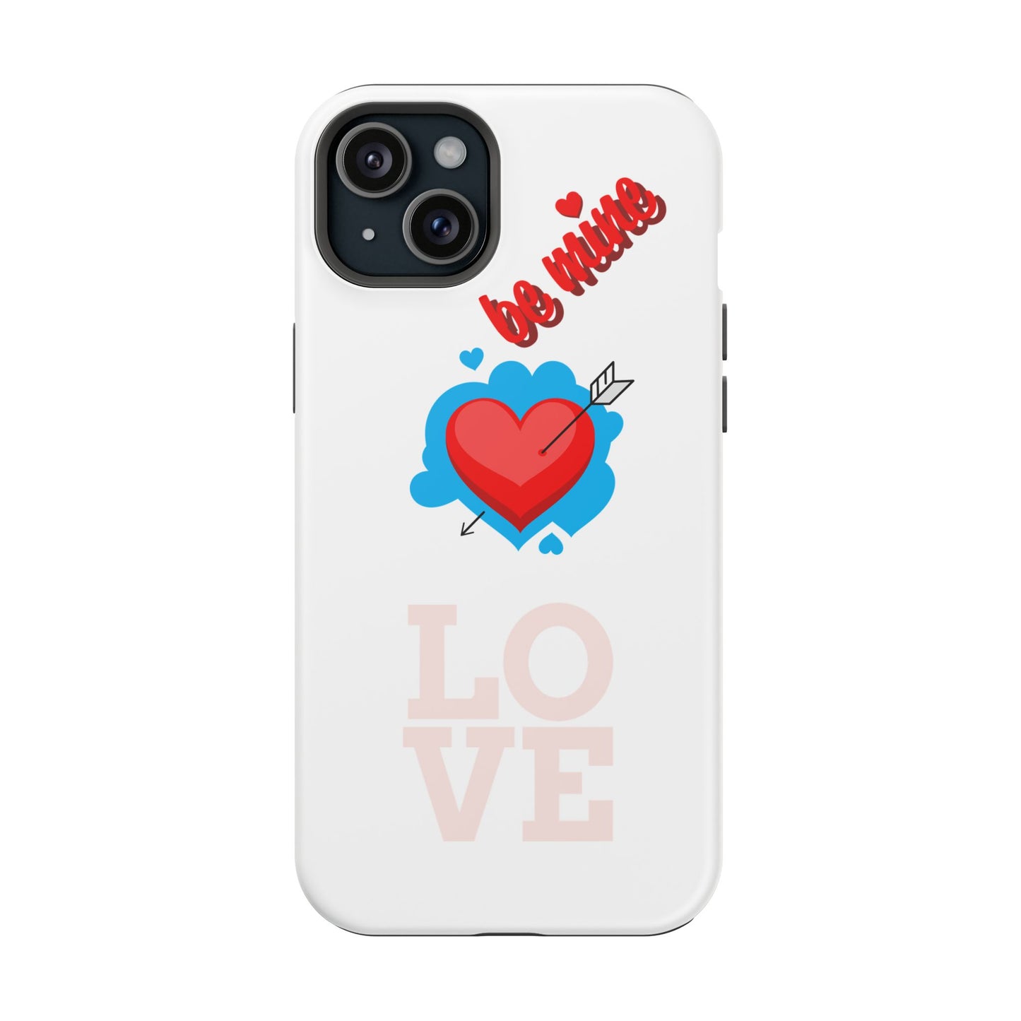 Phone Case — "Be Mine" Heart Love Magnetic Impact-Resistant Case