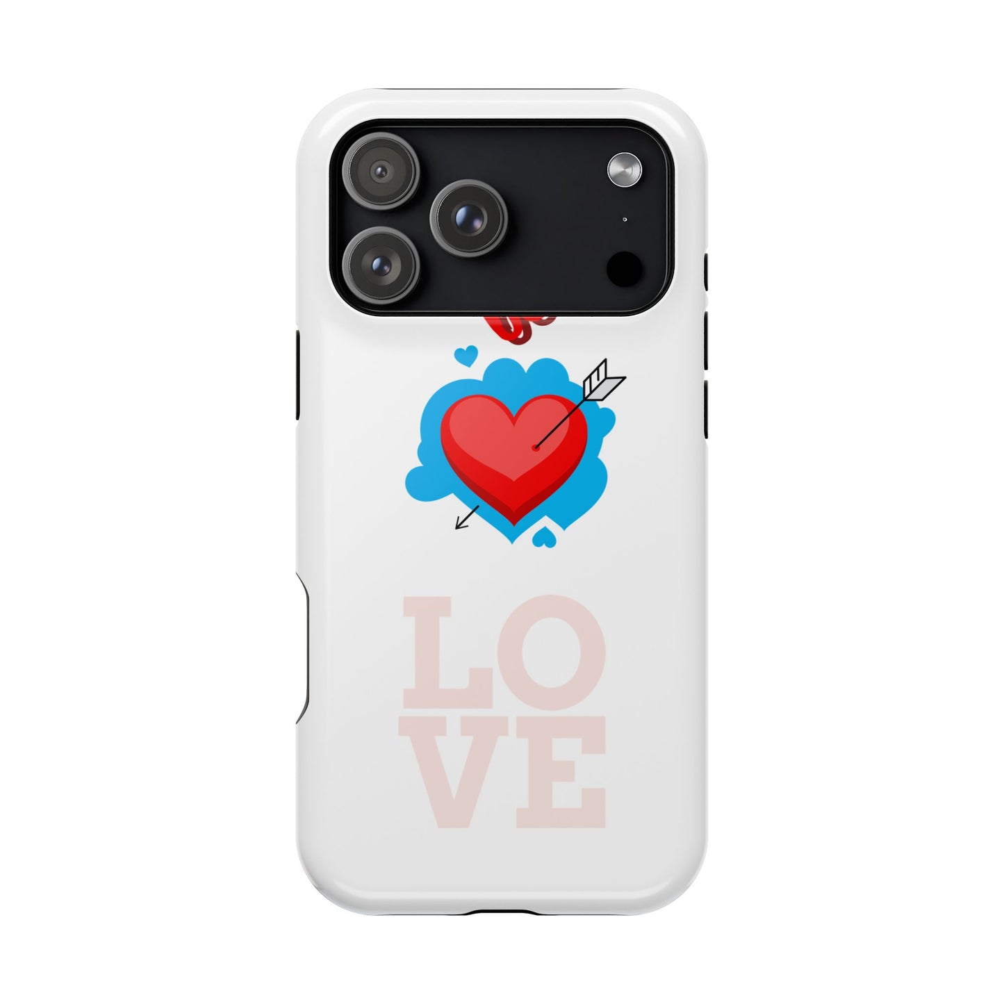 Phone Case — "Be Mine" Heart Love Magnetic Impact-Resistant Case