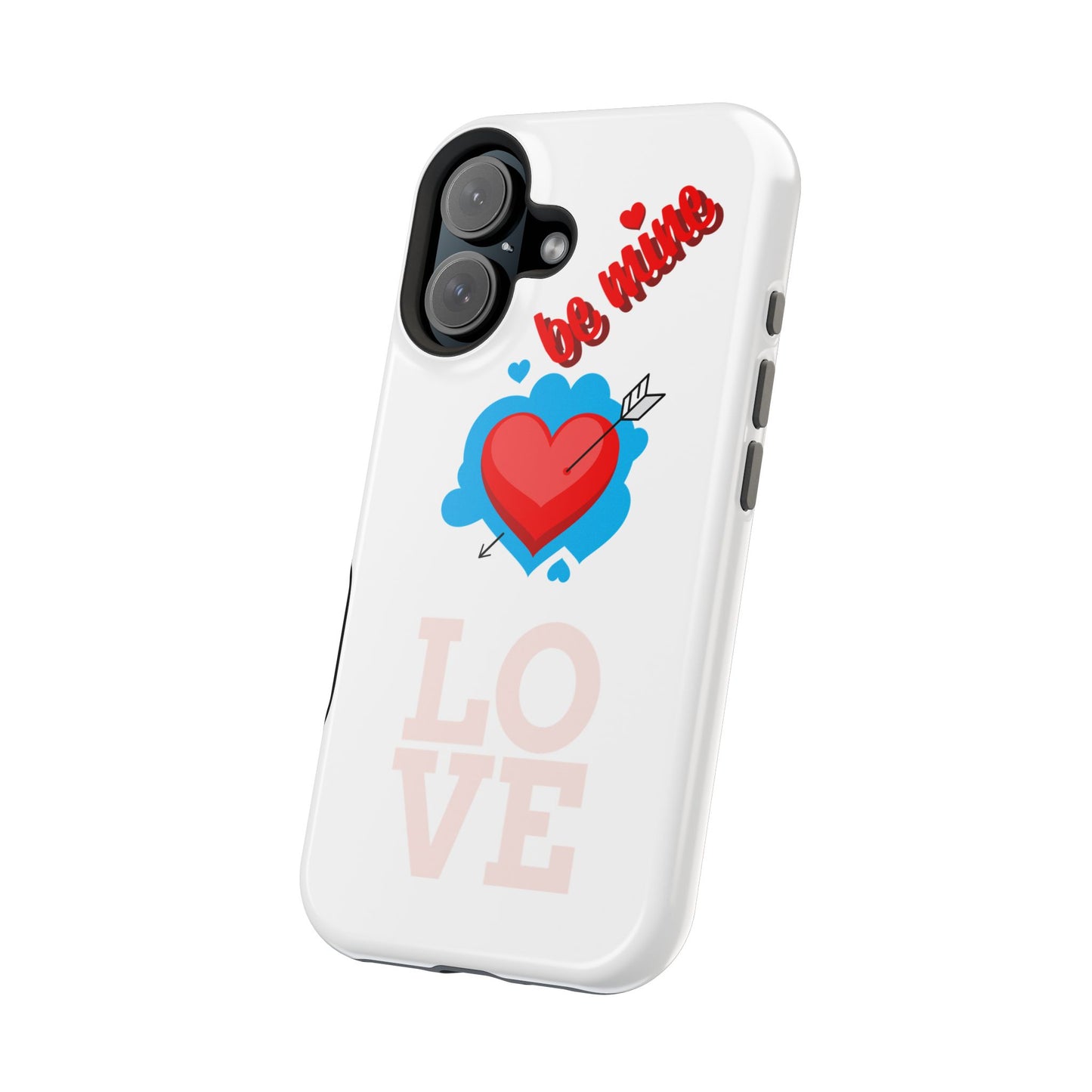 Phone Case — "Be Mine" Heart Love Magnetic Impact-Resistant Case