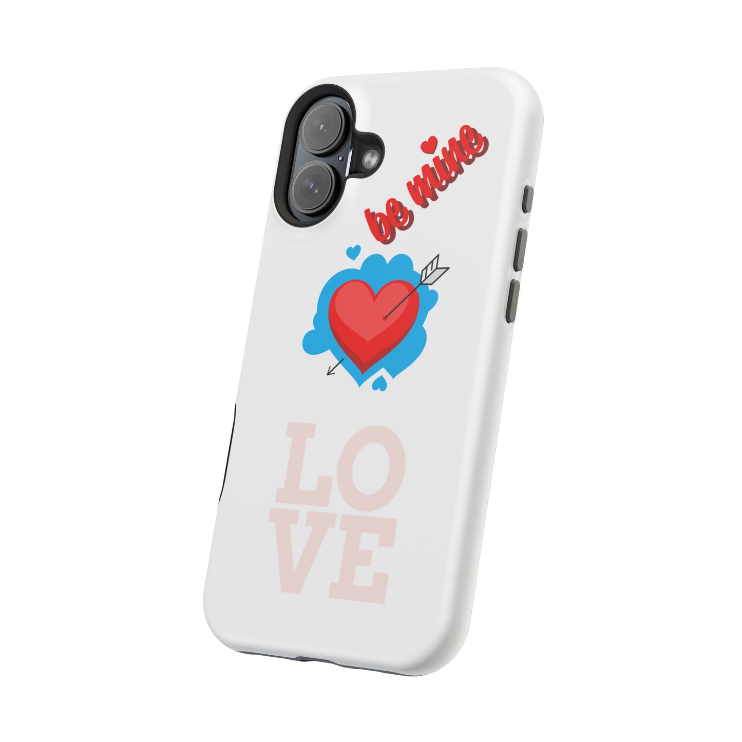 Phone Case — "Be Mine" Heart Love Magnetic Impact-Resistant Case
