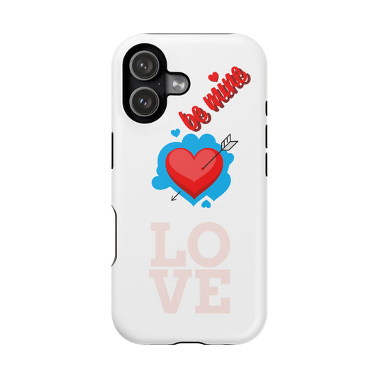 Phone Case — "Be Mine" Heart Love Magnetic Impact-Resistant Case