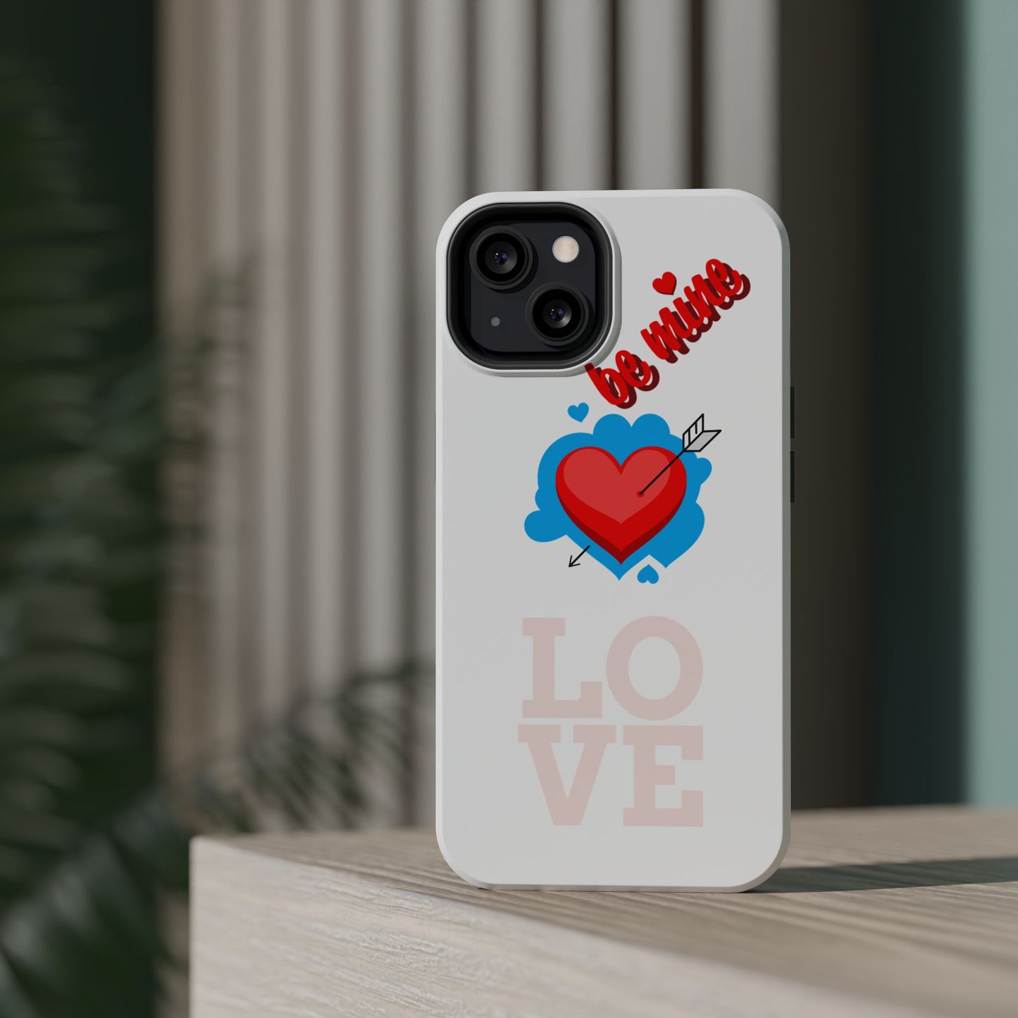 Phone Case — "Be Mine" Heart Love Magnetic Impact-Resistant Case