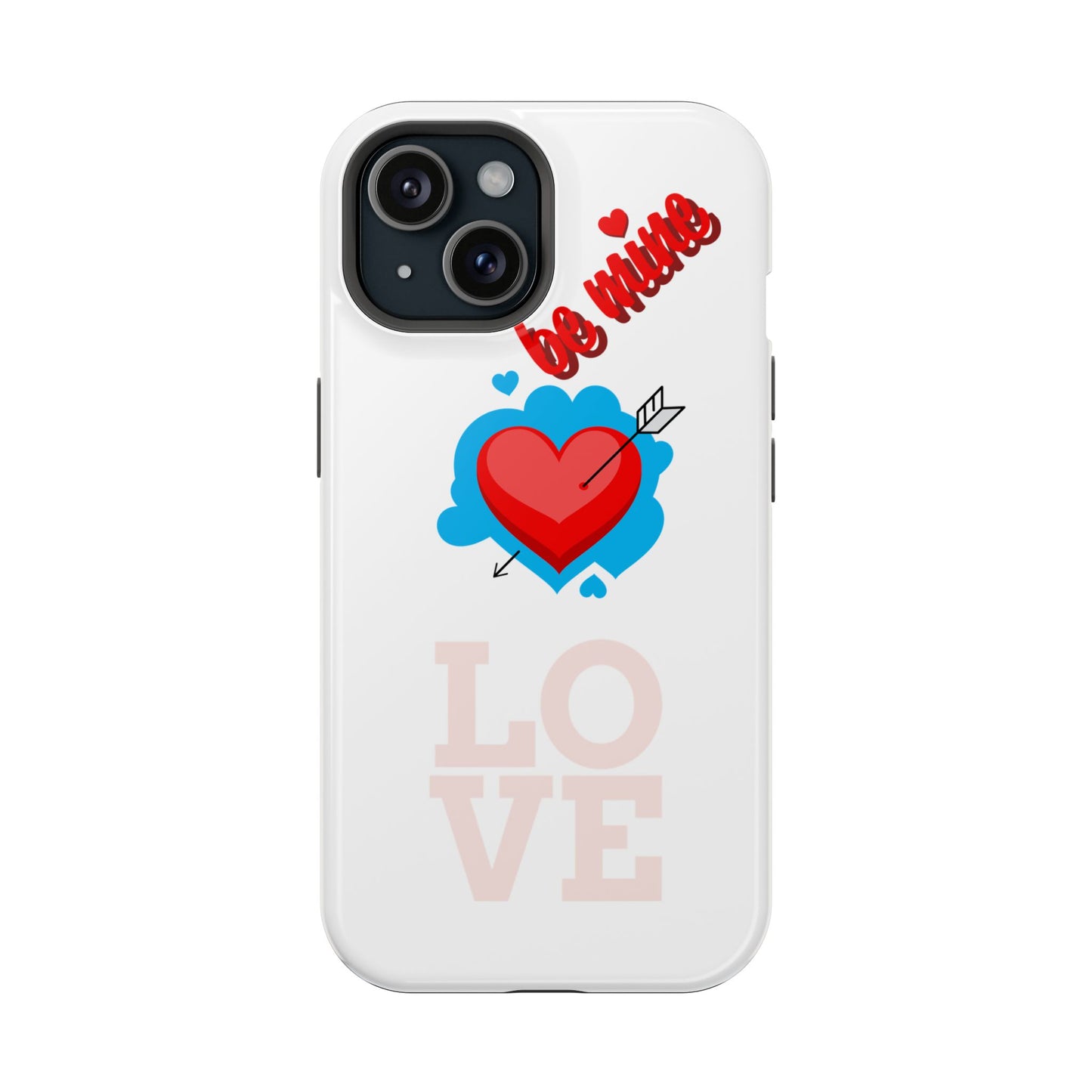 Phone Case — "Be Mine" Heart Love Magnetic Impact-Resistant Case