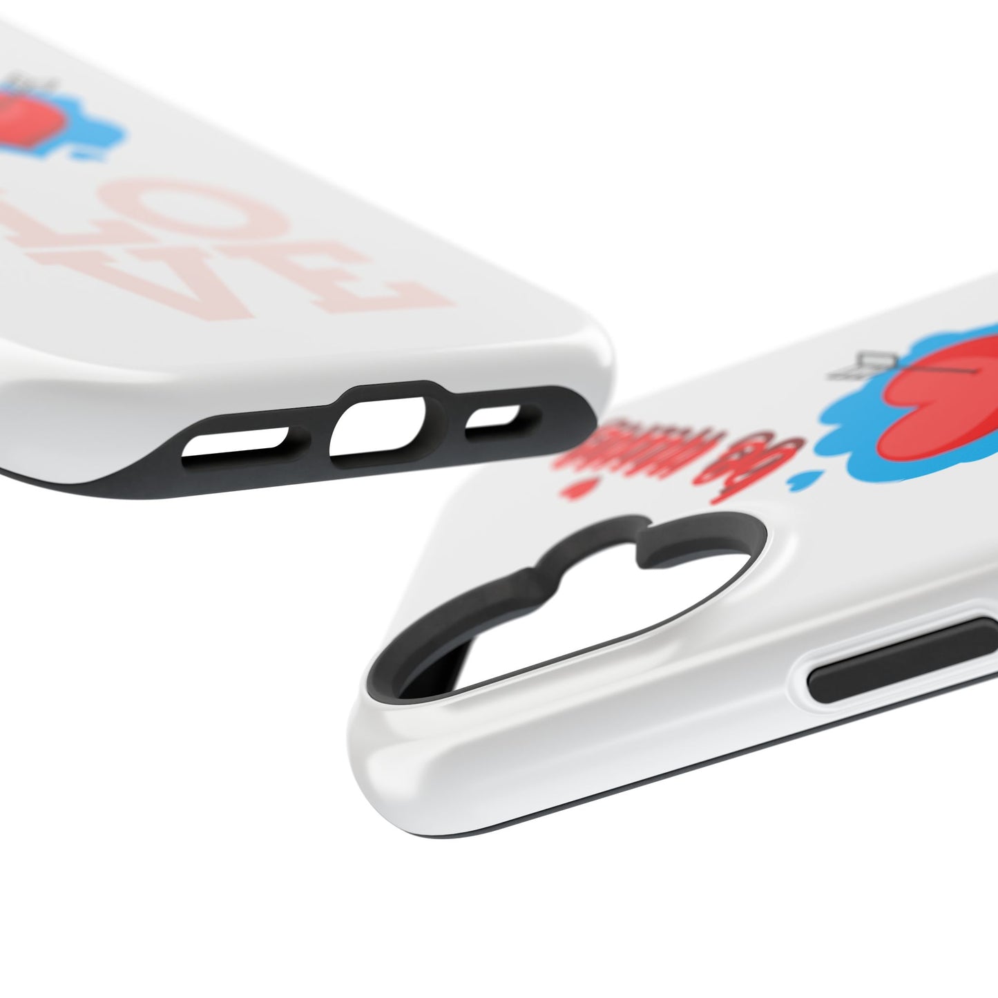 Phone Case — "Be Mine" Heart Love Magnetic Impact-Resistant Case