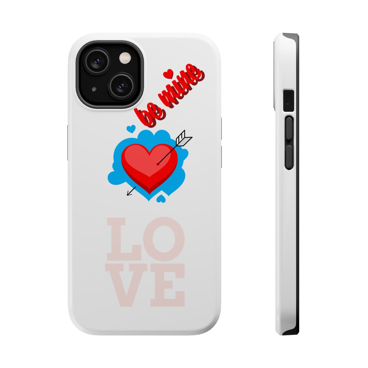 Phone Case — "Be Mine" Heart Love Magnetic Impact-Resistant Case