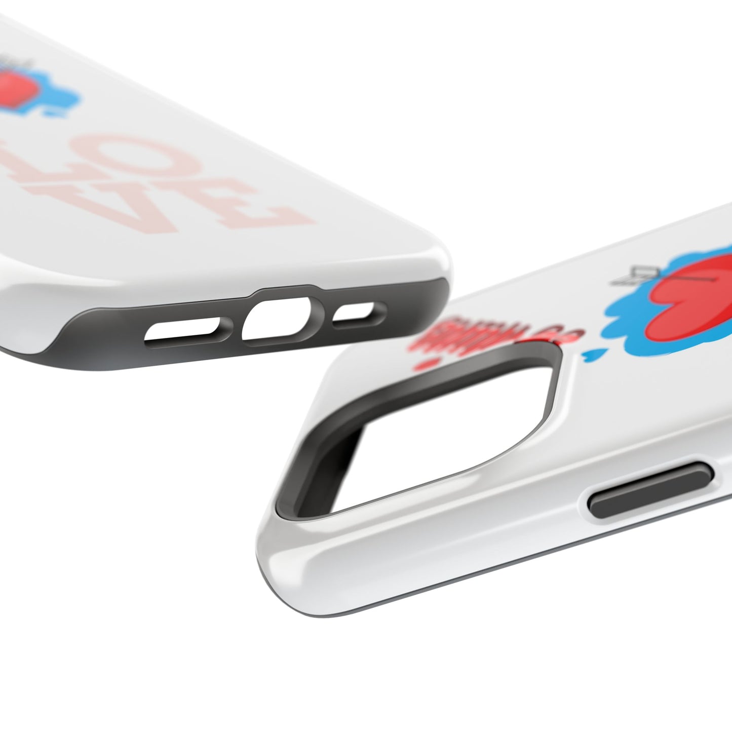 Phone Case — "Be Mine" Heart Love Magnetic Impact-Resistant Case