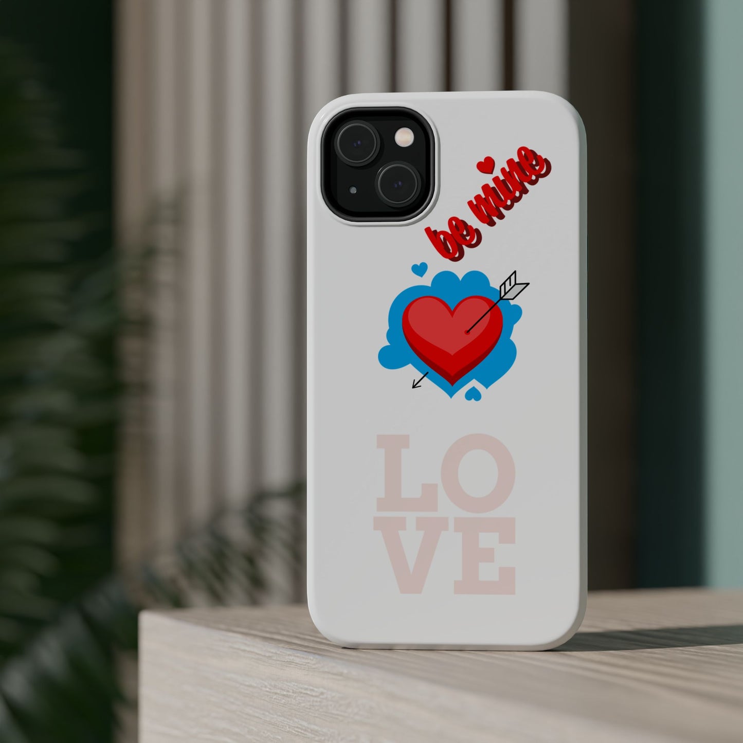 Phone Case — "Be Mine" Heart Love Magnetic Impact-Resistant Case