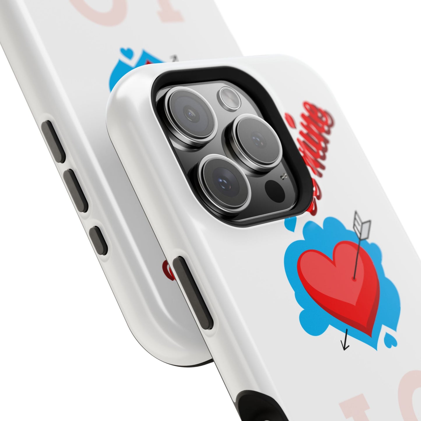 Phone Case — "Be Mine" Heart Love Magnetic Impact-Resistant Case