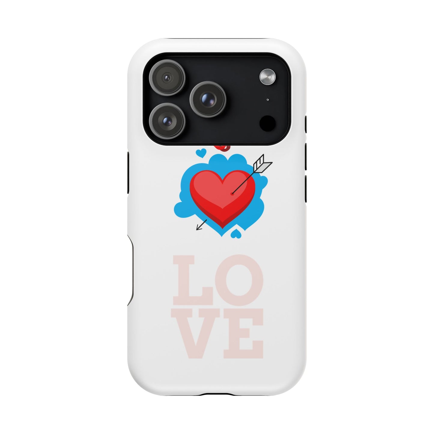 Phone Case — "Be Mine" Heart Love Magnetic Impact-Resistant Case