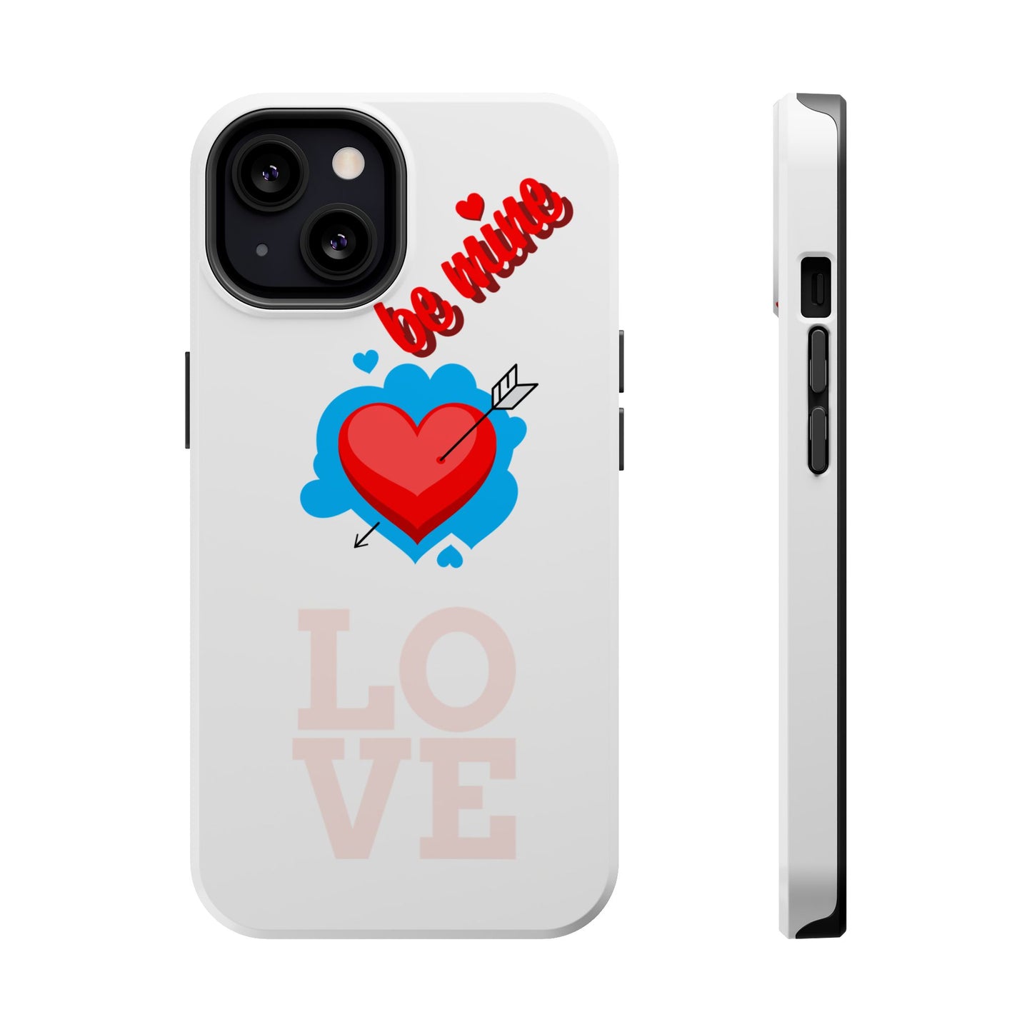 Phone Case — "Be Mine" Heart Love Magnetic Impact-Resistant Case