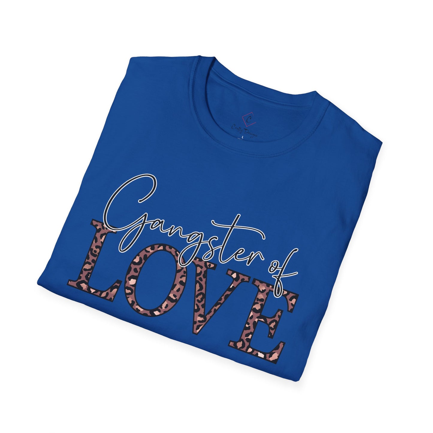 Gangster of Love T-Shirt — Leopard Print Romantic Graphic Tee