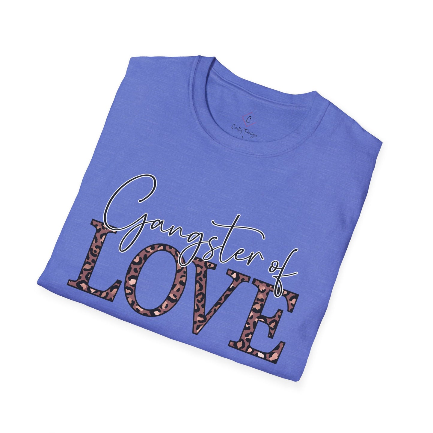 Gangster of Love T-Shirt — Leopard Print Romantic Graphic Tee