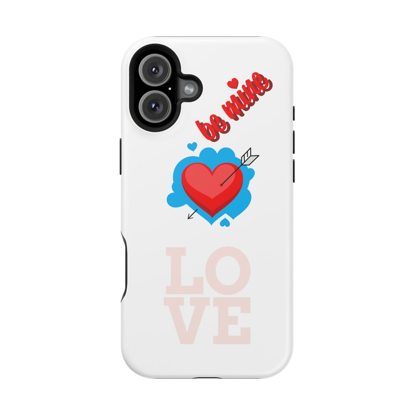 Phone Case — "Be Mine" Heart Love Magnetic Impact-Resistant Case