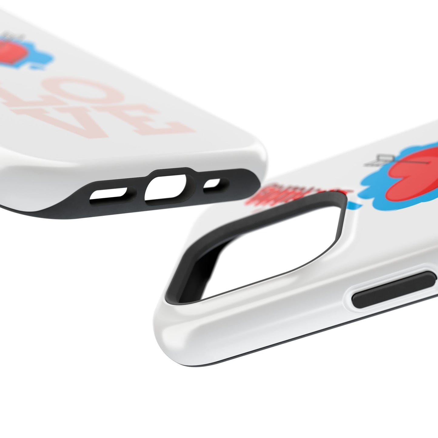 Phone Case — "Be Mine" Heart Love Magnetic Impact-Resistant Case