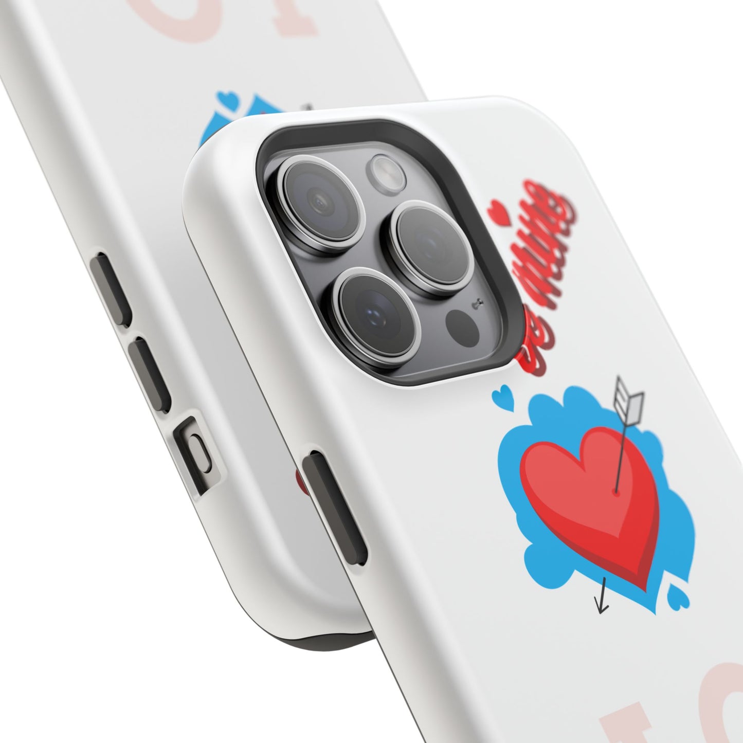 Phone Case — "Be Mine" Heart Love Magnetic Impact-Resistant Case