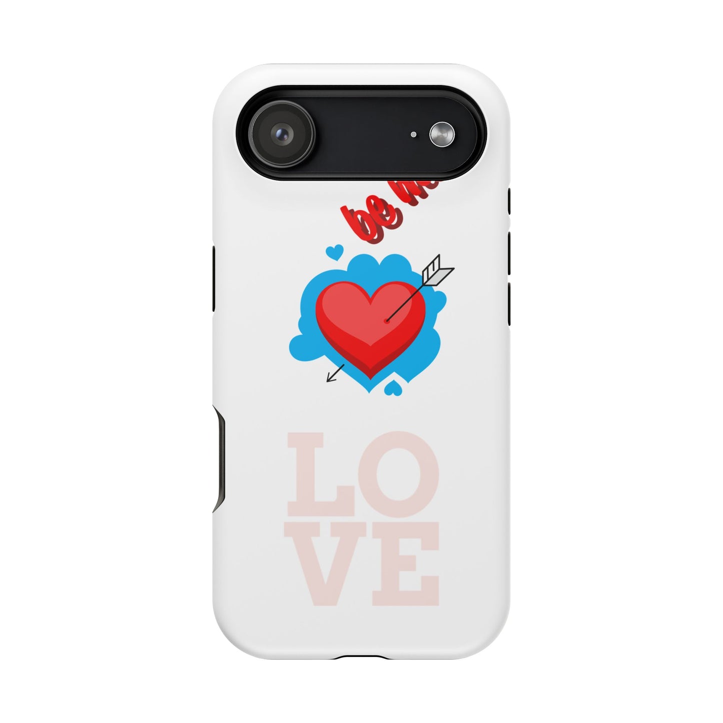 Phone Case — "Be Mine" Heart Love Magnetic Impact-Resistant Case