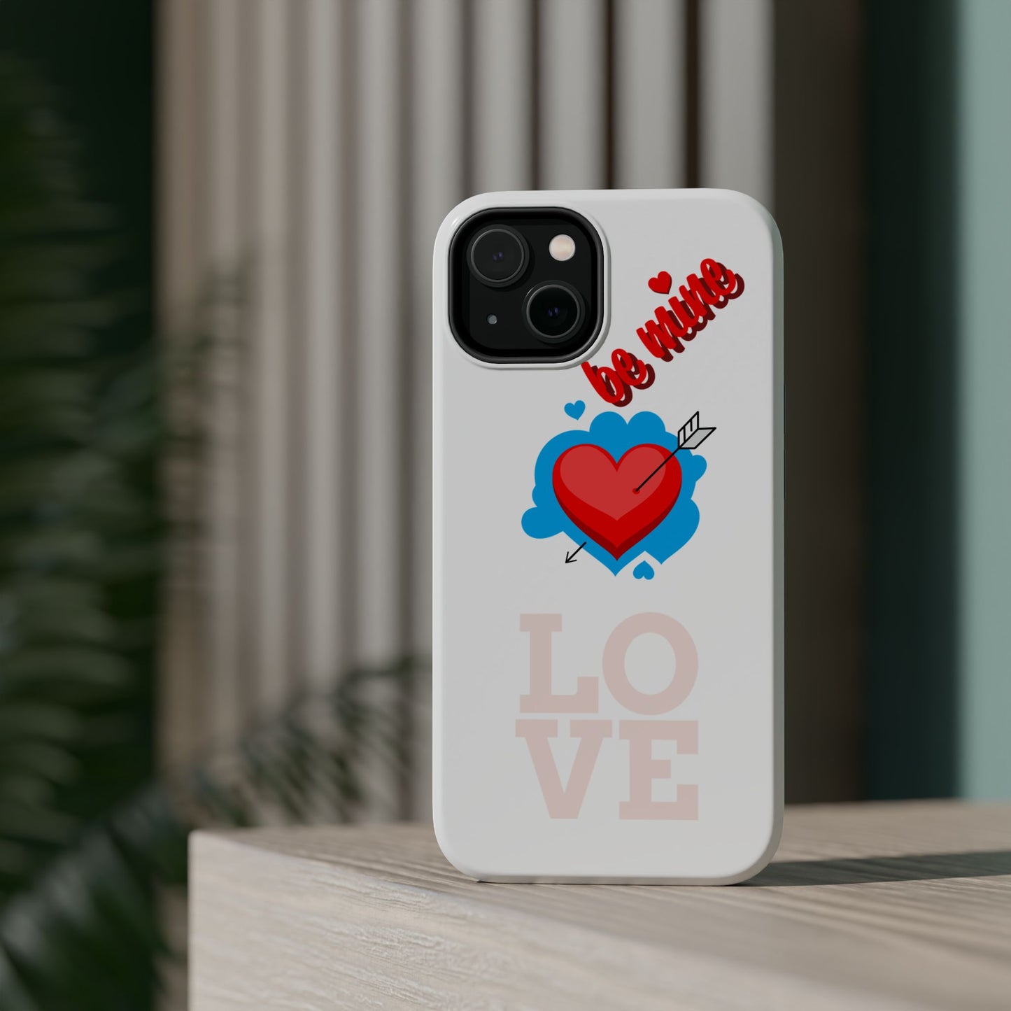 Phone Case — "Be Mine" Heart Love Magnetic Impact-Resistant Case
