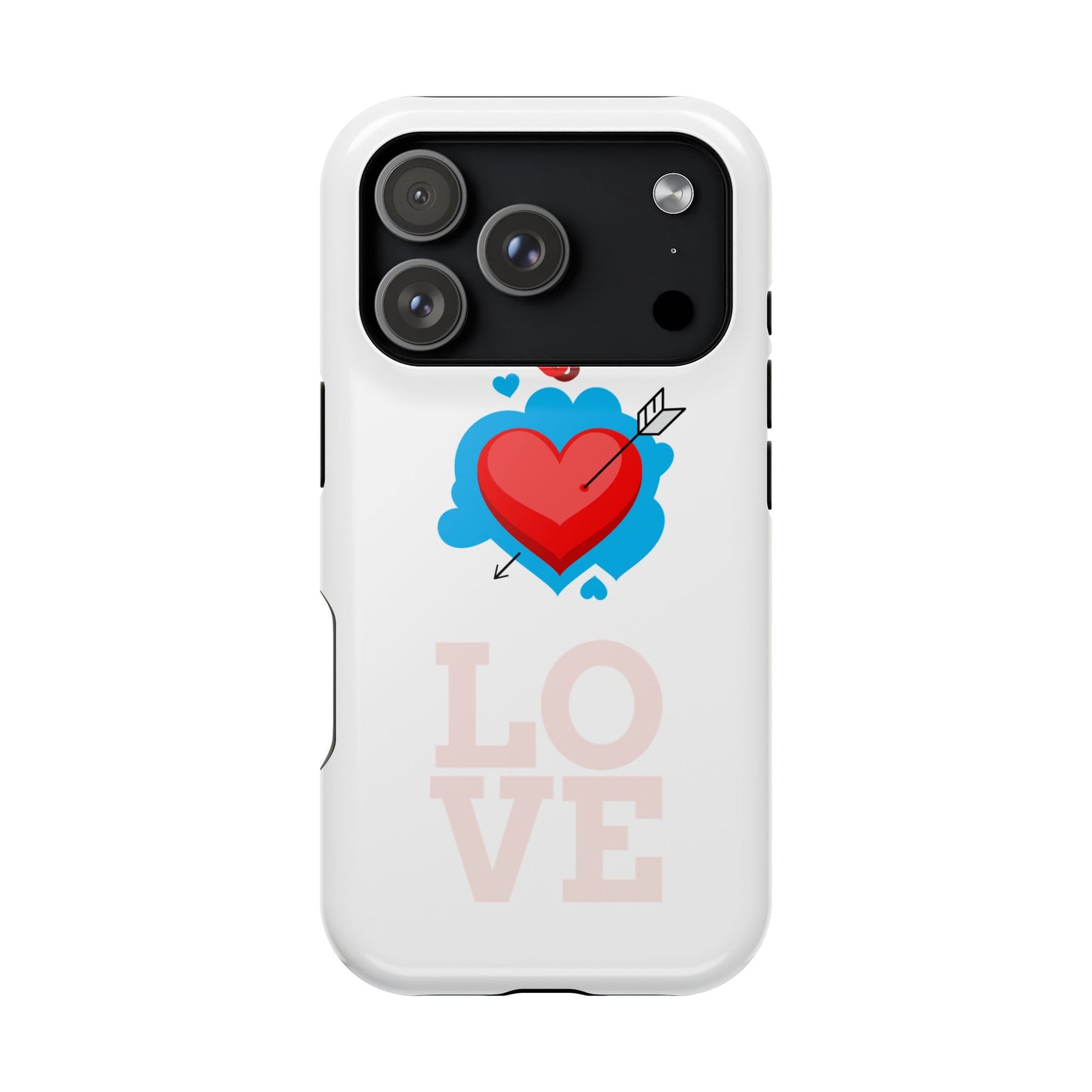 Phone Case — "Be Mine" Heart Love Magnetic Impact-Resistant Case