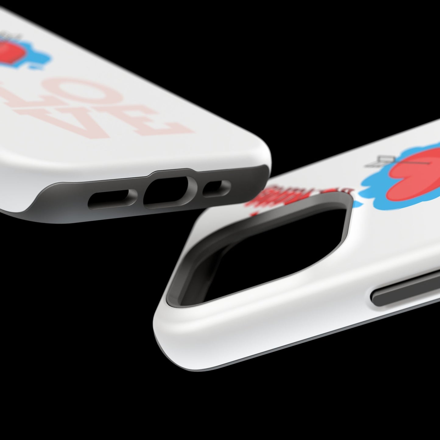 Phone Case — "Be Mine" Heart Love Magnetic Impact-Resistant Case