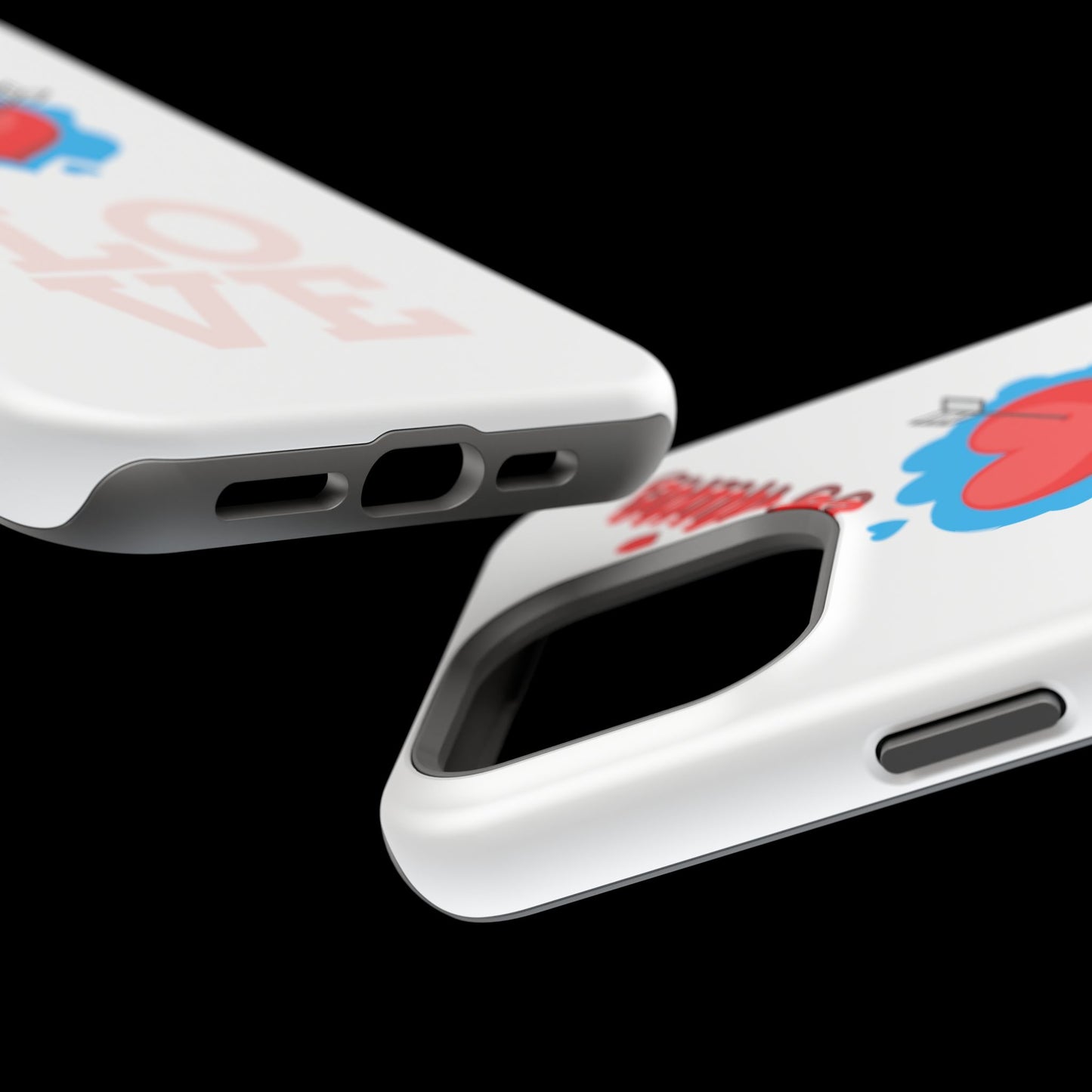 Phone Case — "Be Mine" Heart Love Magnetic Impact-Resistant Case