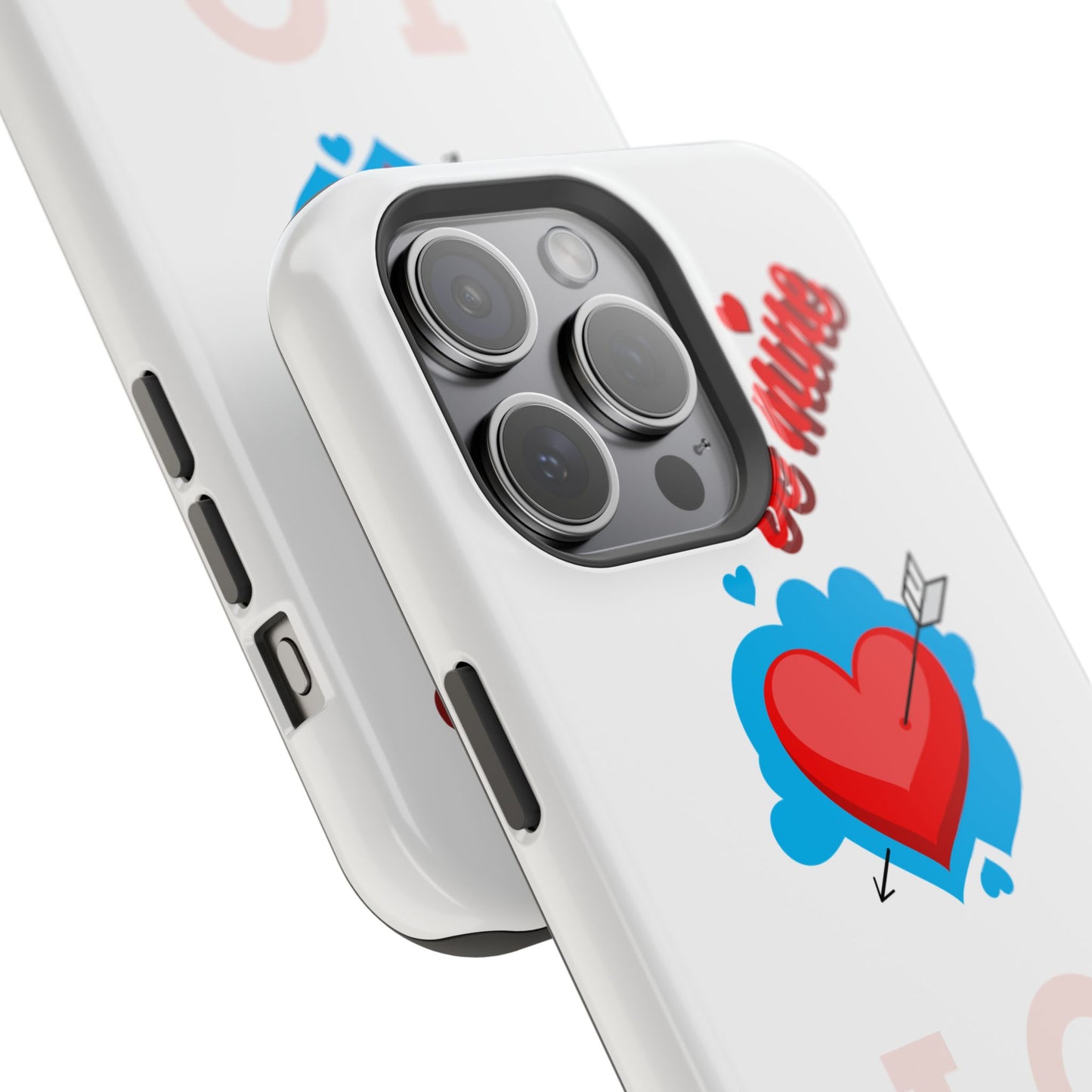 Phone Case — "Be Mine" Heart Love Magnetic Impact-Resistant Case