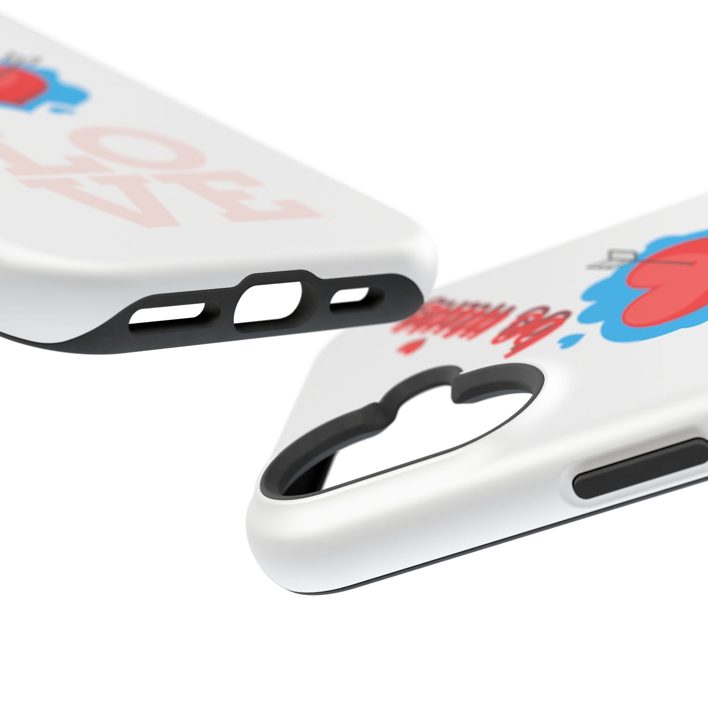 Phone Case — "Be Mine" Heart Love Magnetic Impact-Resistant Case