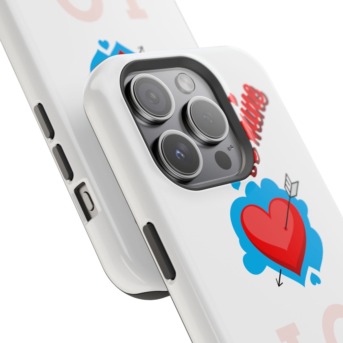 Phone Case — "Be Mine" Heart Love Magnetic Impact-Resistant Case