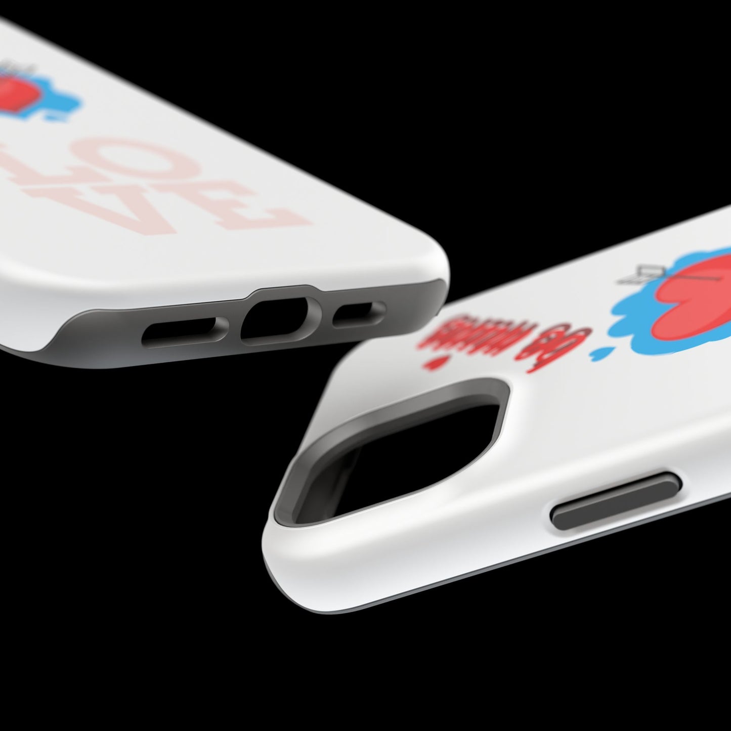 Phone Case — "Be Mine" Heart Love Magnetic Impact-Resistant Case