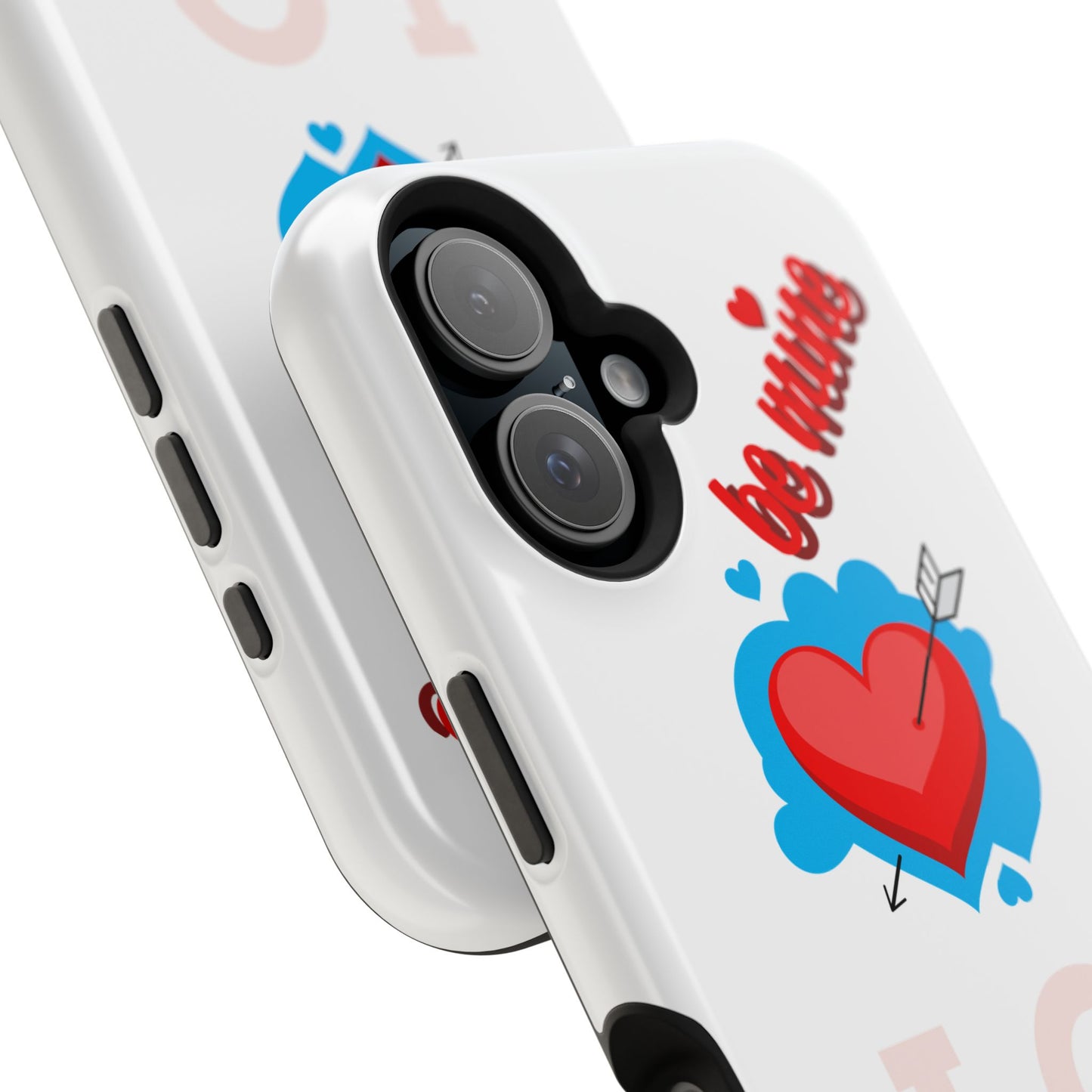 Phone Case — "Be Mine" Heart Love Magnetic Impact-Resistant Case