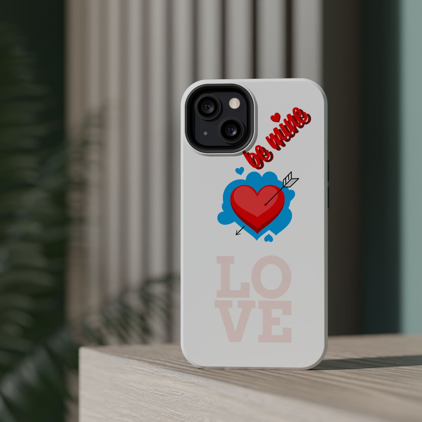 Phone Case — "Be Mine" Heart Love Magnetic Impact-Resistant Case