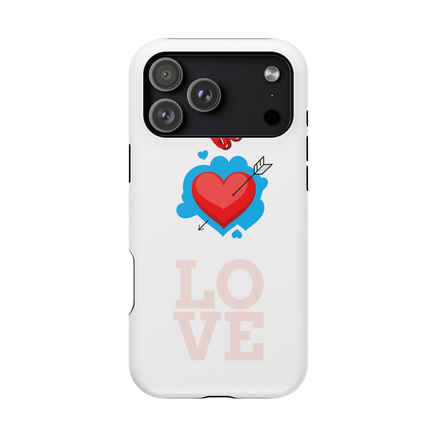 Phone Case — "Be Mine" Heart Love Magnetic Impact-Resistant Case