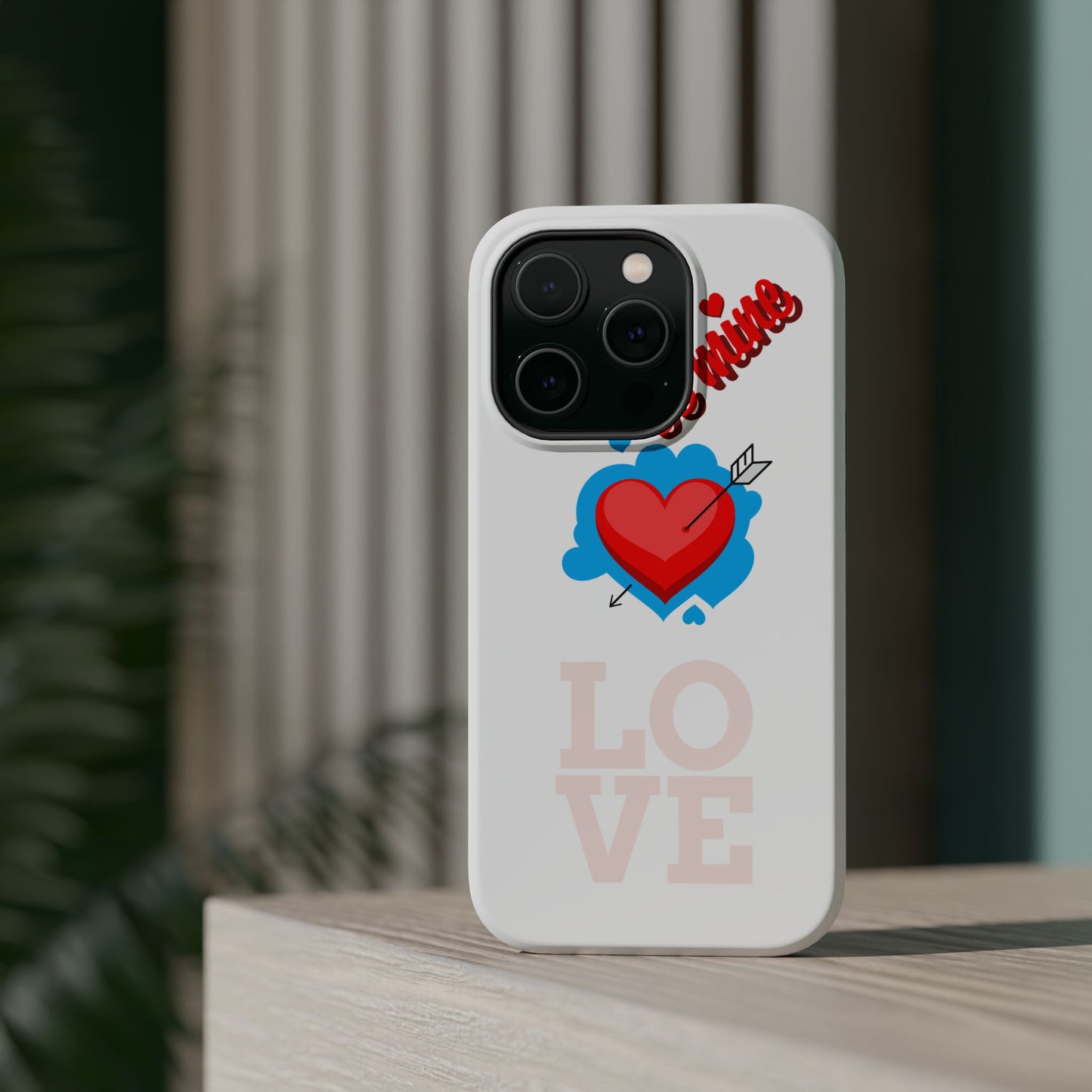 Phone Case — "Be Mine" Heart Love Magnetic Impact-Resistant Case