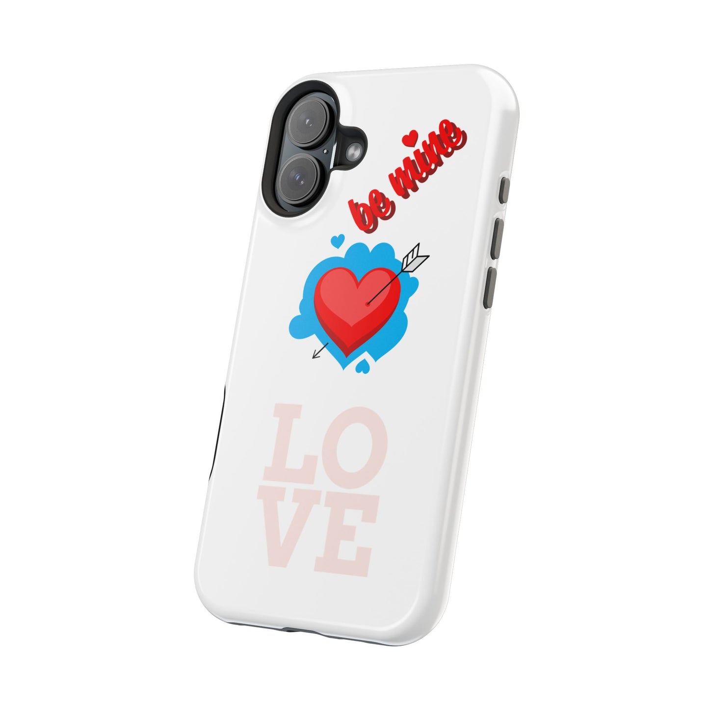 Phone Case — "Be Mine" Heart Love Magnetic Impact-Resistant Case