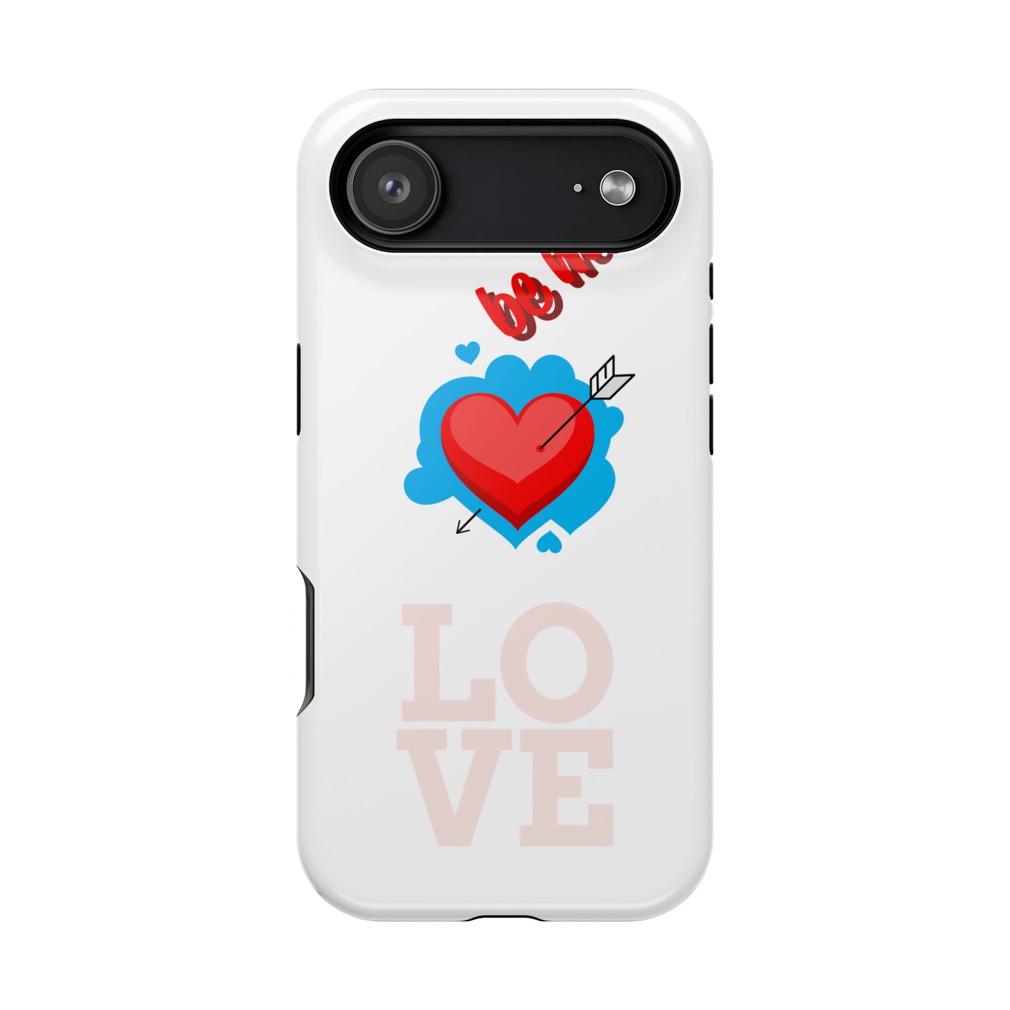 Phone Case — "Be Mine" Heart Love Magnetic Impact-Resistant Case