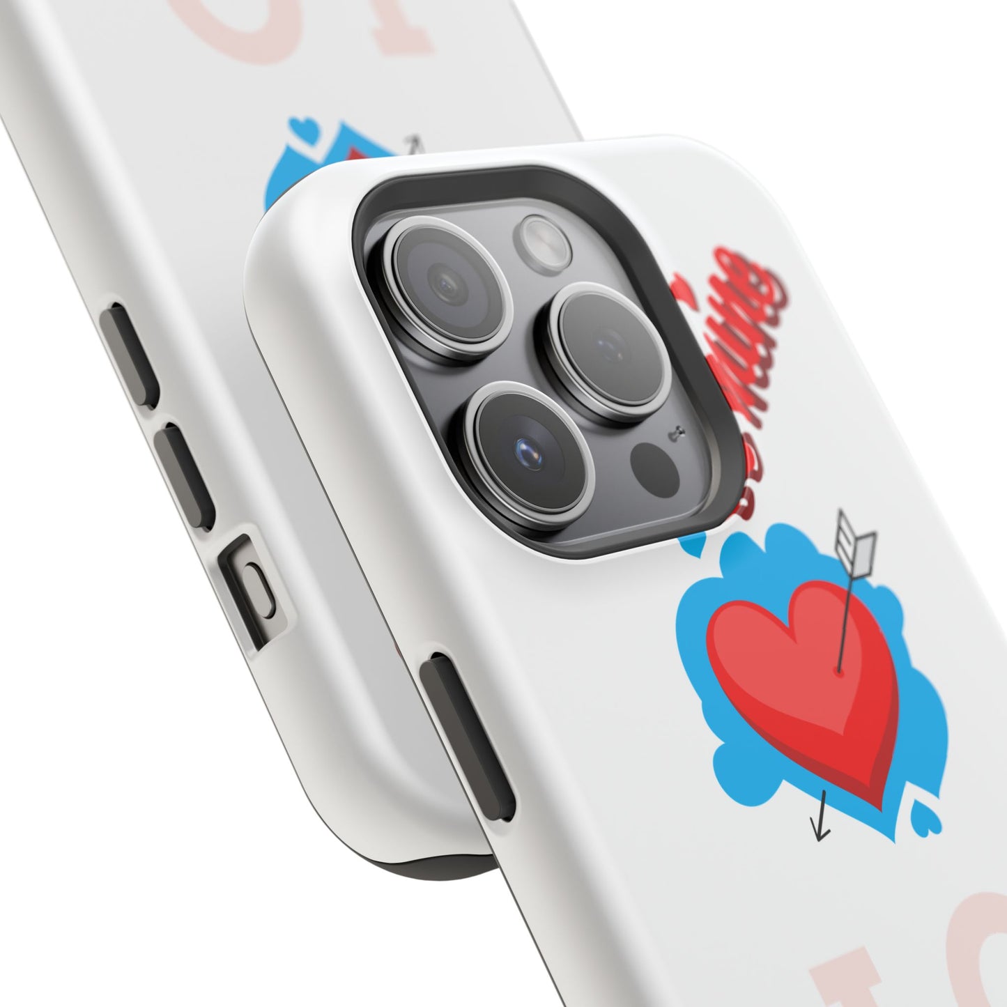 Phone Case — "Be Mine" Heart Love Magnetic Impact-Resistant Case