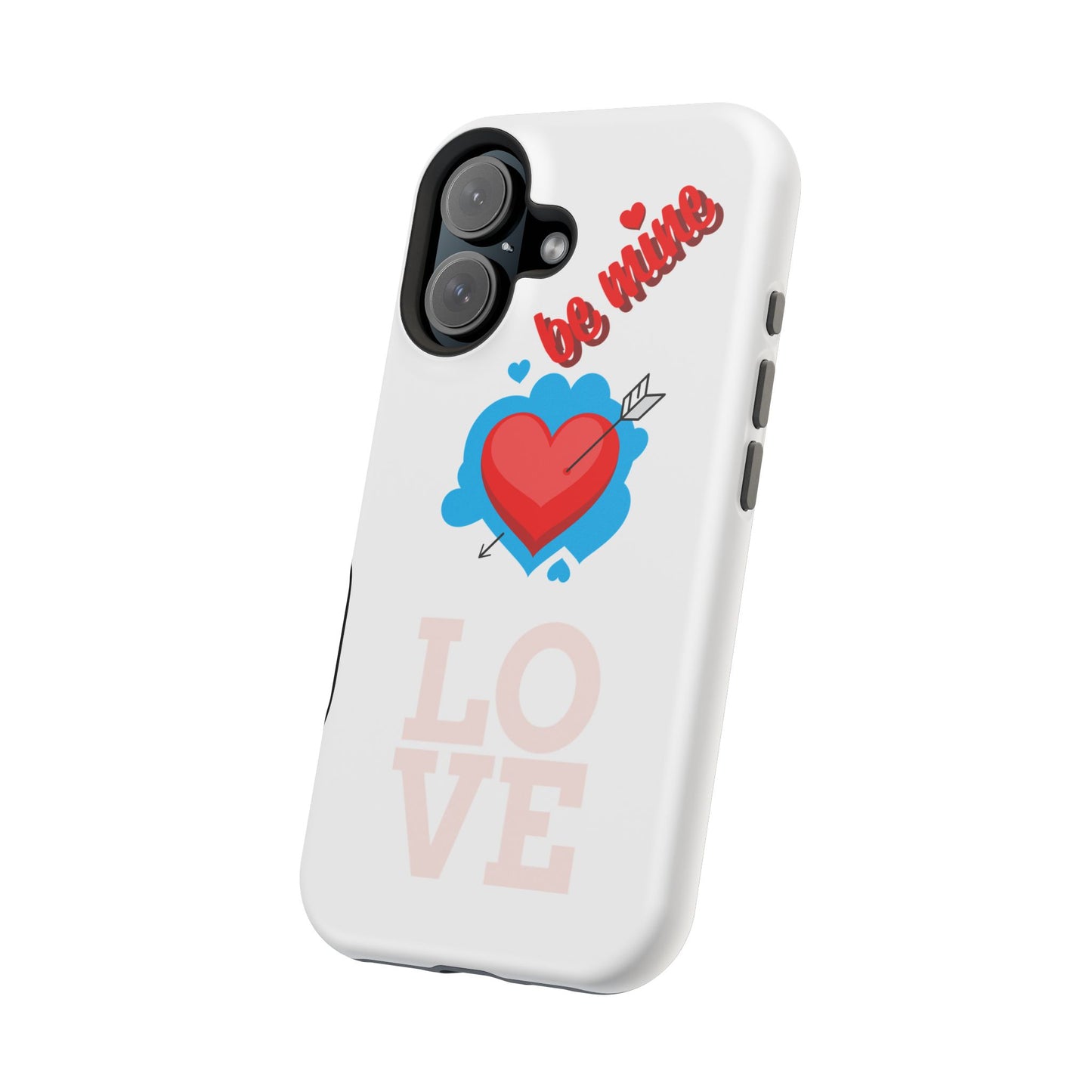 Phone Case — "Be Mine" Heart Love Magnetic Impact-Resistant Case